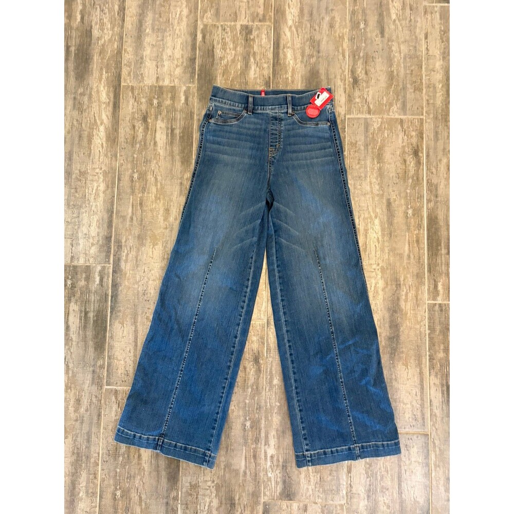 Brand New NWT Spanx Wide Leg Seamed Jeans Medium